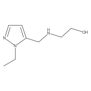 2-{[(1-ethyl-1H-pyrazol-5-yl)methyl]amino}ethan-1-ol Structure