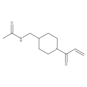 N-[(1-Prop-2-enoylpiperidin-4-yl)methyl]acetamide Structure