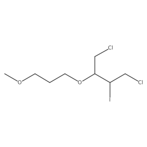 1,4-Dichloro-2-iodo-3-(3-methoxypropoxy)butane结构式