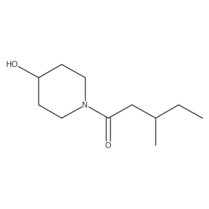 1-(4-Hydroxypiperidin-1-yl)-3-methylpentan-1-one结构式