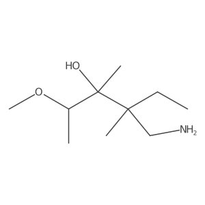 4-(Aminomethyl)-2-methoxy-3,4-dimethylhexan-3-ol Structure