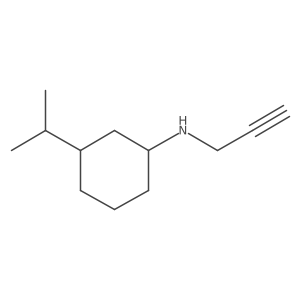 N-(prop-2-yn-1-yl)-3-(propan-2-yl)cyclohexan-1-amine结构式