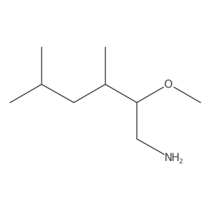 2-Methoxy-3,5-dimethylhexan-1-amine结构式