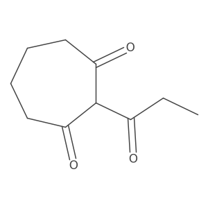 2-Propanoylcycloheptane-1,3-dione结构式
