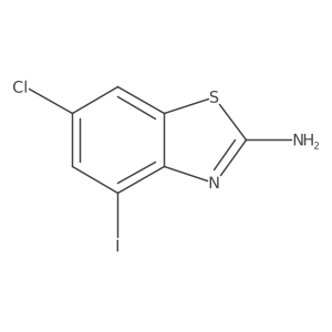 6-Chloro-4-iodo-2-benzothiazolamine结构式