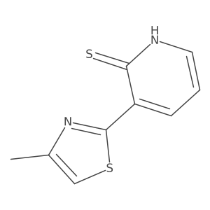 3-(4-Methylthiazol-2-yl)pyridine-2-thiol Structure