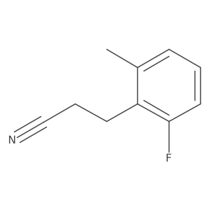 3-(2-Fluoro-6-methylphenyl)propanenitrile结构式