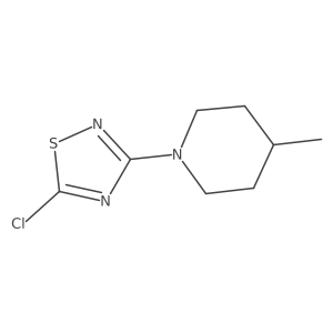 5-Chloro-3-(4-methylpiperidin-1-yl)-1,2,4-thiadiazole Structure