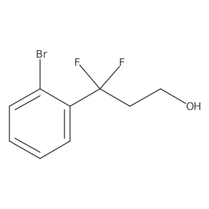 3-(2-Bromophenyl)-3,3-difluoropropan-1-ol结构式