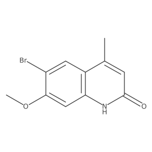 6-Bromo-7-methoxy-4-methylquinolin-2(1H)-one结构式