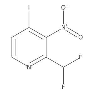 2-(Difluoromethyl)-4-iodo-3-nitropyridine结构式