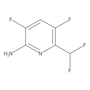 6-(Difluoromethyl)-3,5-difluoropyridin-2-amine Structure