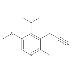 2-(4-(Difluoromethyl)-2-fluoro-5-methoxypyridin-3-yl)acetonitrile结构式