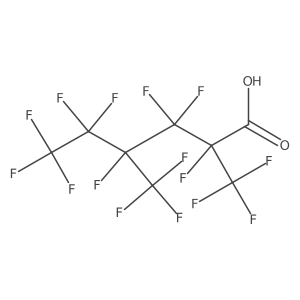 2,3,3,4,5,5,6,6,6-Nonafluoro-2,4-bis(trifluoromethyl)hexanoic acid Structure