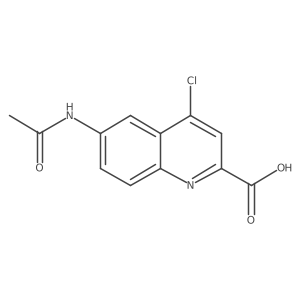 4-Chloro-6-acetamidoquinoline-2-carboxylic acid Structure