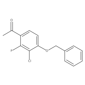 Ethanone, 1-[3-chloro-2-fluoro-4-(phenylmethoxy)phenyl]- Structure