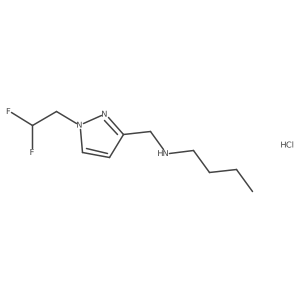 butyl{[1-(2,2-difluoroethyl)-1H-pyrazol-3-yl]methyl}amine结构式
