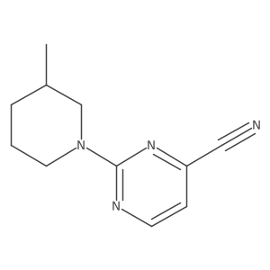 2-(3-Methylpiperidin-1-yl)pyrimidine-4-carbonitrile Structure