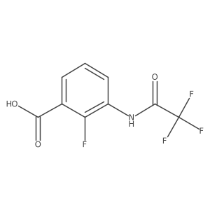 2-Fluoro-3-(trifluoroacetamido)benzoic acid结构式