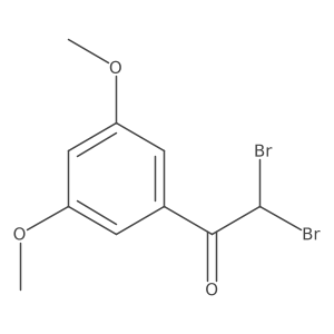 2,2-Dibromo-1-(3,5-dimethoxyphenyl)ethanone结构式