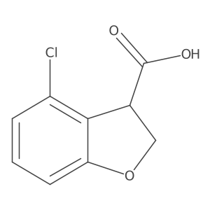 4-Chloro-2,3-dihydro-1-benzofuran-3-carboxylic acid Structure