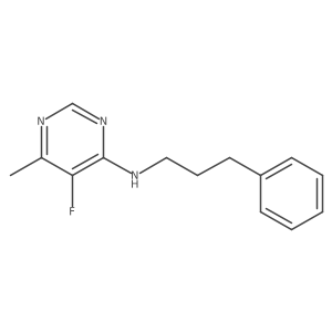 5-fluoro-6-methyl-N-(3-phenylpropyl)pyrimidin-4-amine结构式