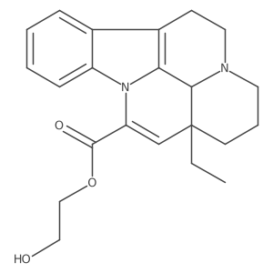 (-)-trans-Apovincaminic acid 2-hydroxyethyl ester Structure