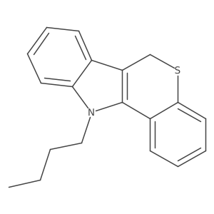 11-Butyl-6,11-dihydrothiochromeno[4,3-b]indole结构式
