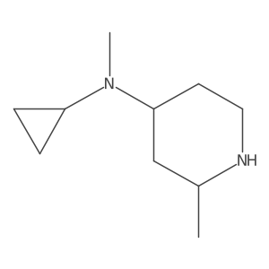 N-cyclopropyl-N,2-dimethylpiperidin-4-amine结构式