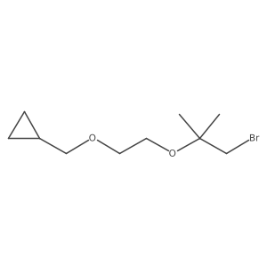 ({2-[(1-Bromo-2-methylpropan-2-yl)oxy]ethoxy}methyl)cyclopropane结构式