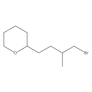 2-(4-Bromo-3-methylbutyl)oxane Structure