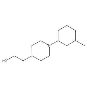 2-(1-(3-Methylcyclohexyl)piperidin-4-yl)ethan-1-ol结构式