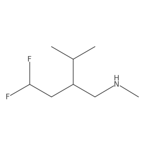 [4,4-Difluoro-2-(propan-2-yl)butyl](methyl)amine Structure