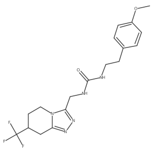 1-(4-Methoxyphenethyl)-3-((7-(trifluoromethyl)-5,6,7,8-tetrahydro-[1,2,4]triazolo[4,3-a]pyridin-3-yl)methyl)urea Structure