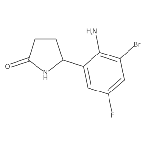 5-(2-Amino-3-bromo-5-fluorophenyl)pyrrolidin-2-one Structure