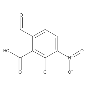 2-Chloro-6-formyl-3-nitrobenzoic acid结构式
