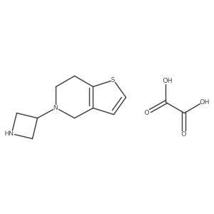 5-(Azetidin-3-yl)-4,5,6,7-tetrahydrothieno[3,2-c]pyridine oxalate结构式