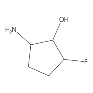 (1S,2R,5S)-2-amino-5-fluorocyclopentan-1-ol结构式