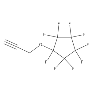 Nonafluorocyclopentan-1-yl-(3'-oxypropyne) Structure
