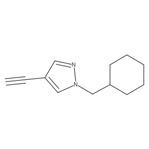 1-(cyclohexylmethyl)-4-ethynyl-1H-pyrazole Structure