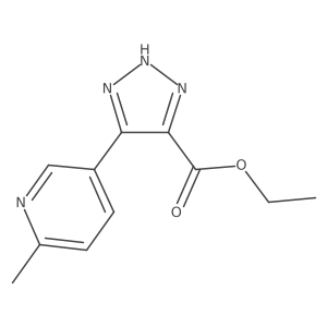 ethyl 5-(6-methylpyridin-3-yl)-1H-1,2,3-triazole-4-carboxylate Structure