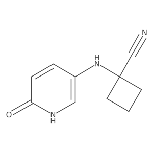 1-((6-Oxo-1,6-dihydropyridin-3-yl)amino)cyclobutane-1-carbonitrile Structure