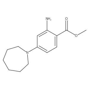 Methyl 2-amino-4-(azepan-1-yl)benzoate Structure