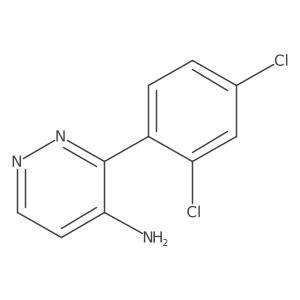 3-(2,4-Dichlorophenyl)-4-pyridazinamine结构式