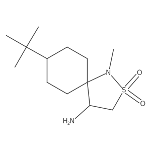 4-Amino-8-tert-butyl-1-methyl-2lambda6-thia-1-azaspiro[4.5]decane-2,2-dione Structure