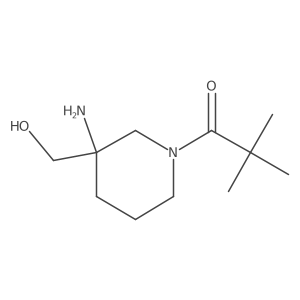 1-[3-Amino-3-(hydroxymethyl)piperidin-1-yl]-2,2-dimethylpropan-1-one Structure