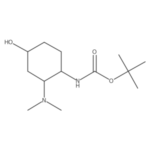 tert-butyl N-[2-(dimethylamino)-4-hydroxycyclohexyl]carbamate结构式