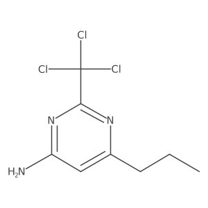 6-Propyl-2-(trichloromethyl)pyrimidin-4-amine结构式