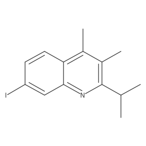7-Iodo-3,4-dimethyl-2-(propan-2-yl)quinoline结构式