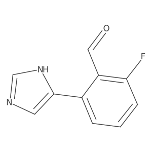2-fluoro-6-(1H-imidazol-4-yl)benzaldehyde Structure